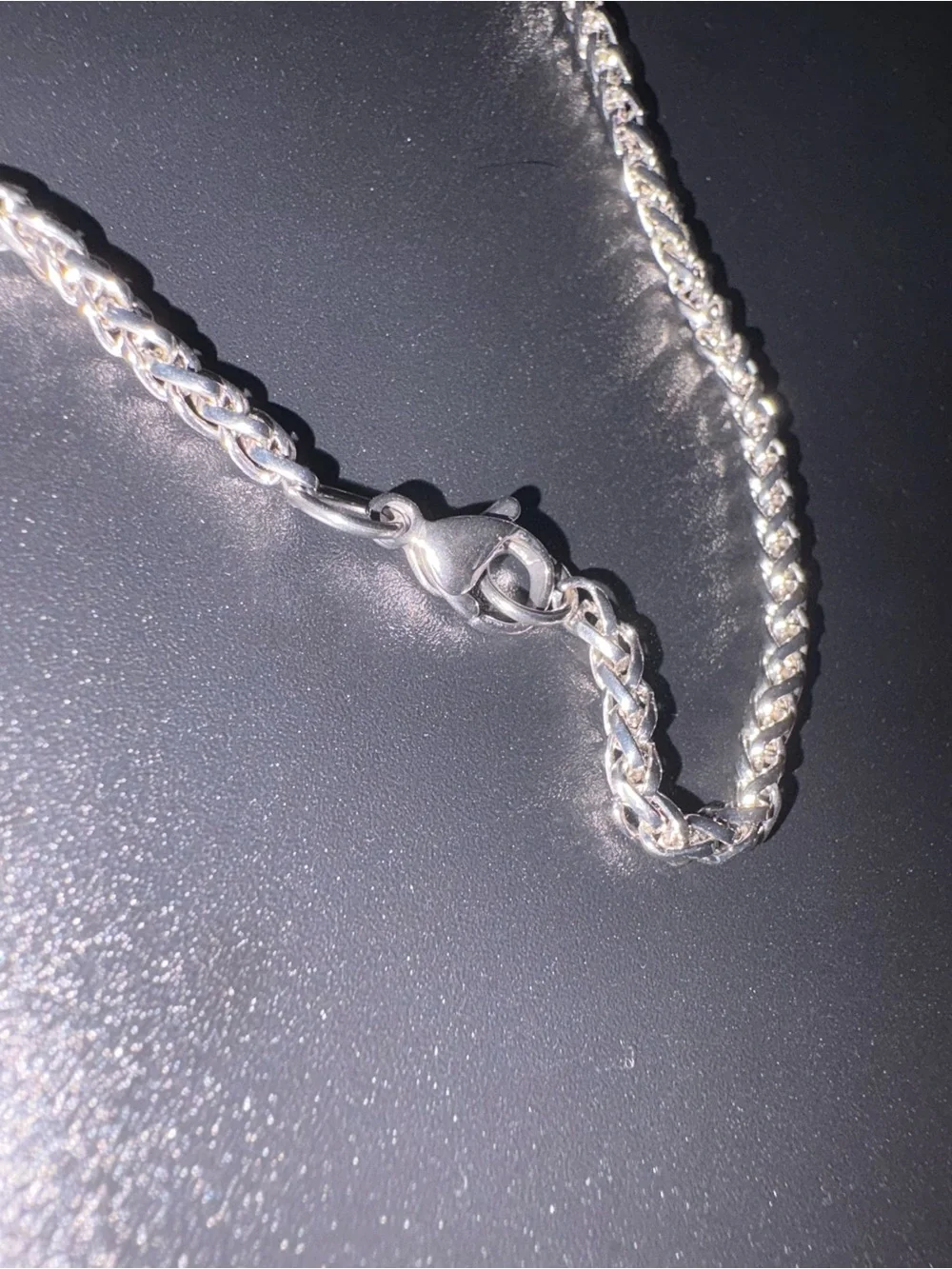 Silver Bape Franco Link Necklace 22in